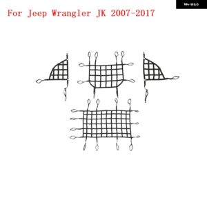 ジープ ラングラー JK JL 2007-2023 トランク ルーフ ラゲッジ キャリア カーゴバスケット トレイルネット ラングラー JK JL アクセサリー - black　4　pcs　JK