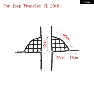 ジープ ラングラー JK JL 2007-2023 トランク ルーフ ラゲッジ キャリア カーゴバスケット トレイルネット ラングラー JK JL アクセサリー - side　black　JL