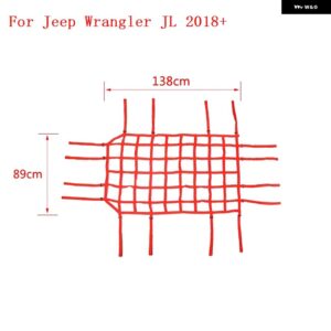ジープ ラングラー JK JL 2007-2023 トランク ルーフ ラゲッジ キャリア カーゴバスケット トレイルネット ラングラー JK JL アクセサリー - red　Roof　JL