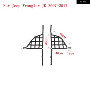 ジープ ラングラー JK JL 2007-2023 トランク ルーフ ラゲッジ キャリア カーゴバスケット トレイルネット ラングラー JK JL アクセサリー - side　black　JK