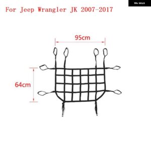 ジープ ラングラー JK JL 2007-2023 トランク ルーフ ラゲッジ キャリア カーゴバスケット トレイルネット ラングラー JK JL アクセサリー - black　Trunk　JK