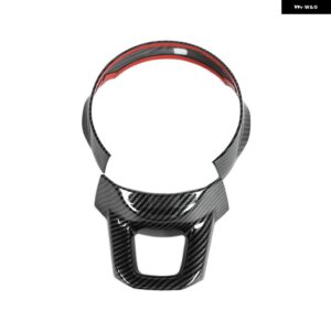 車内 インテリア ステアリングホイール ベース アッパーデコレーションカバー ステッカー アクセサリー ジープ グラディエーター JT ジープ ラングラー JL - carbon　fiber　grain