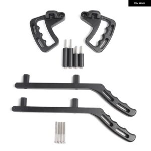 アルミ 合金 製 フロントリア ハードトップグラブハンドル JEEP WRANGLER JK 2007 - 11-2017 内装 アームレスト アクセサリー - black　one　set