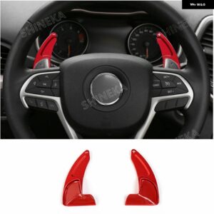 カー スタイリング ジープ グランド チェロキー 車 レッド インテリア デコレーション カバー ステッカー アクセサリー ジープ グランド チェロキー 2017+ - shift　paddle