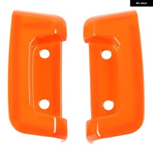 ABSカーボンリアドアロックバックルデコレーションカバー ジープ ラングラー JL 2018 - 23アクセサリー - orange