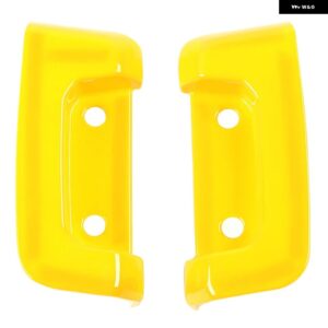 ABSカーボンリアドアロックバックルデコレーションカバー ジープ ラングラー JL 2018 - 23アクセサリー - yellow