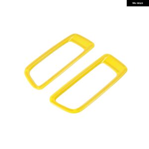 車 エンジン フードエア アウトレット ベントデコレーションカバー ステッカー アクセサリー JEEP WRANGLER JL 2018+ JEEP GLADIATOR 2018+ - yellow