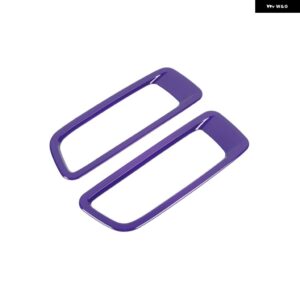 車 エンジン フードエア アウトレット ベントデコレーションカバー ステッカー アクセサリー JEEP WRANGLER JL 2018+ JEEP GLADIATOR 2018+ - purple