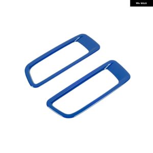 車 エンジン フードエア アウトレット ベントデコレーションカバー ステッカー アクセサリー JEEP WRANGLER JL 2018+ JEEP GLADIATOR 2018+ - blue