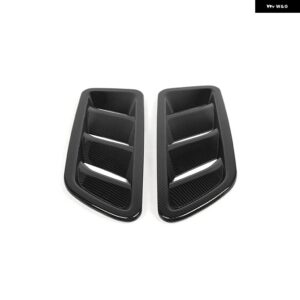 車 エンジン フードエア アウトレット ベントデコレーションカバー ステッカー アクセサリー JEEP WRANGLER JL 2018+ JEEP GLADIATOR 2018+ - carbon　fiber　grain　a