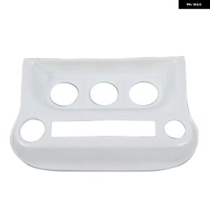 車用 エアコン コントロール パネル 装飾 カバー トリム アクセサリー JEEP WRANGLER JK 2011-2017 内装モールディング - white