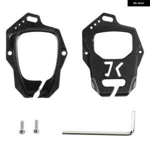 車用キーケース シェル 装飾 カバー アクセサリー ジープ パトリオット 2011-2016/コンパス 2018+/ ラングラー JK 2007-2017 - Black　A