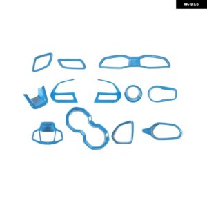 12個 ABS レッド 車内 装飾 カバー トリム ステッカー アクセサリー ジープ レネゲード 2016 - 22 - 12　pcs　light　blue