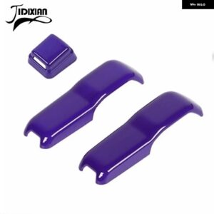 JIDIXIAN 車用フロントフード リアガラス ワイパー ノズル デコレーションカバー ジープ ラングラー JL 2018 - 24年以降 - Purple