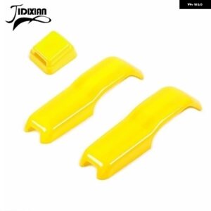 JIDIXIAN 車用フロントフード リアガラス ワイパー ノズル デコレーションカバー ジープ ラングラー JL 2018 - 24年以降 - Yellow