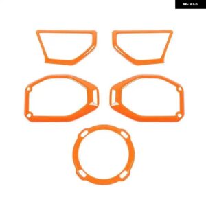 JIDIXIAN 車 Aピラー ルーフ トランク スピーカー デコレーション カバー ジープ ラングラー JL 2018 - 23 内装アクセサリー - orange