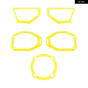 JIDIXIAN 車 Aピラー ルーフ トランク スピーカー デコレーション カバー ジープ ラングラー JL 2018 - 23 内装アクセサリー - yellow