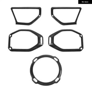 JIDIXIAN 車 Aピラー ルーフ トランク スピーカー デコレーション カバー ジープ ラングラー JL 2018 - 23 内装アクセサリー - carbon　fiber　grain