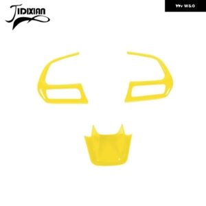 ジープ ステアリング ホイール 装飾カバー コンパス 2017-2020 レネゲード 2015-19 2021-23 アップ - Yellow