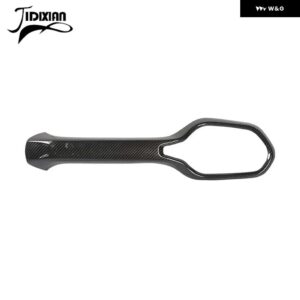 ジープ レネゲード 2015-24 アップ副パイロットシート グラブハンドル装飾カバー - carbon fiber grain