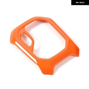 ジープ ギアシフトパネル 装飾トリムフレームカバー レネゲード 2016-20 アップインテリア - A - orange