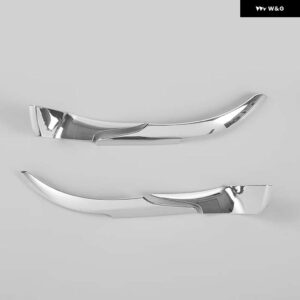 ジープ ABS 車内リアビューサイドバックミラー ベース装飾トリムカバー コンパス 2017-21 アップ - Chrome