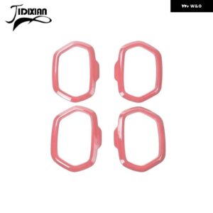 ジープ レネゲード 2016-24 車室内ドア スピーカー 装飾カバー リング - Pink