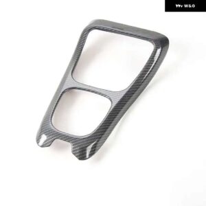 ジープ ABS 車内ギアシフトパネル 装飾カバー トリム ステッカー コンパス 2017-20 - carbon fiber grain