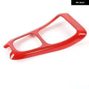 ジープ ABS 車内ギアシフトパネル 装飾カバー トリム ステッカー コンパス 2017-20 - red