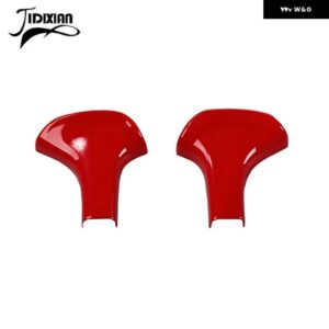 ジープ ギアシフトノブレバーヘッド装飾カバー グランドチェロキー 2014 2015 - Red 2-Pcs