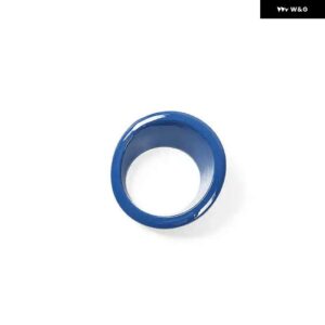 ジープ 車内ワンボタン スタートスイッチ装飾リング カバー コンパス 2017-2020 レネゲード 2015 2016 アップ - blue