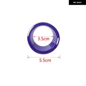 ジープ 車内ワンボタン スタートスイッチ装飾リング カバー コンパス 2017-2020 レネゲード 2015 2016 アップ - purple