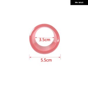 ジープ 車内ワンボタン スタートスイッチ装飾リング カバー コンパス 2017-2020 レネゲード 2015 2016 アップ - Pink