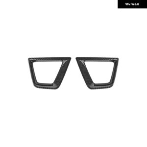 ジープ 車フロントウィンカーライトランプ装飾カバー レネゲード 2019-24 アップ - carbon fiber grain