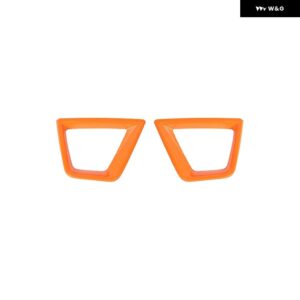 ジープ 車フロントウィンカーライトランプ装飾カバー レネゲード 2019-24 アップ - Orange
