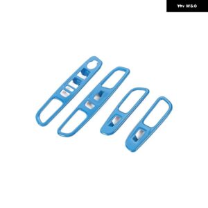 ジープ インテリアウィンドウリフト ボタン パネル 装飾カバー レネゲード 2016-24 - Light Blue
