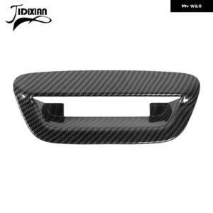 ジープ テールゲート テールドアグラブハンドル装飾カバー コンパス 2017 アップグランドコマンダー 2018-21 アップ - carbon fiber grain