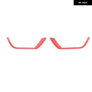 ジープ 2個 ABS フロント フォグライト ランプ装飾ストリップトリム 外装 ステッカー コンパス 2017-20 カースタイリング - Red