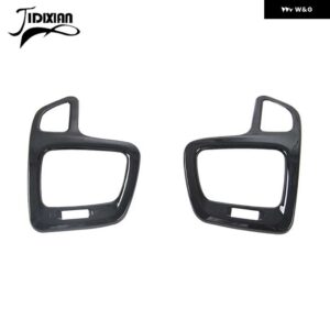 ジープ ABS 車内 ダッシュボード サイド空調吹アウトレットベント装飾カバー コンパス 2017-20 - black