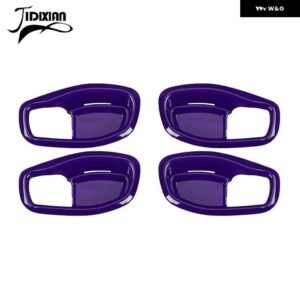 ジープ 車内ドアハンドルボウル装飾カバー レネゲード 2016-23 - purple