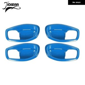 ジープ 車内ドアハンドルボウル装飾カバー レネゲード 2016-23 - Light Blue