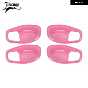 ジープ 車内ドアハンドルボウル装飾カバー レネゲード 2016-23 - Pink