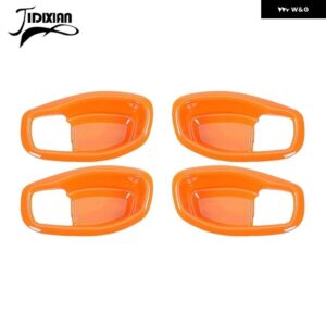 ジープ 車内ドアハンドルボウル装飾カバー レネゲード 2016-23 - Orange