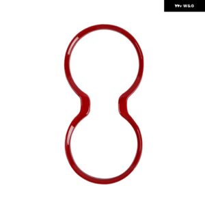 ジープ インテリアギアシフトウォーターカップホルダー 装飾カバー グランドチェロキー 2016-21 - A red