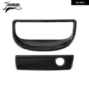 ジープ 副パイロット収納ボックスハンドル装飾カバー ラングラー JK 2007-17 - Carbon fiber color