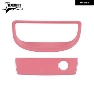 ジープ 副パイロット収納ボックスハンドル装飾カバー ラングラー JK 2007-17 - Pink