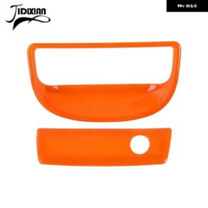 ジープ 副パイロット収納ボックスハンドル装飾カバー ラングラー JK 2007-17 - Orange