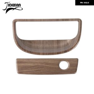 ジープ 副パイロット収納ボックスハンドル装飾カバー ラングラー JK 2007-17 - Wood grain