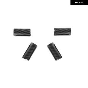 ジープ ラングラー JK 2007 2008 2009 2010 ABS 車内ステアリング ホイール 装飾カバー トリム - carbon fiber 4 pc