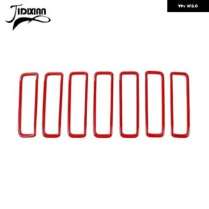 ジープ ラングラー JL グラディエーター JT 2018-24 ボンネットエンジン エアインレットベント装飾カバー - Red